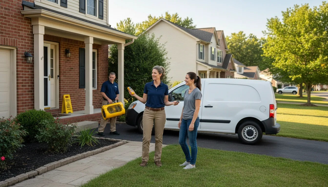 Water restoration image for Water Damage & Restoration Services in Pattison, TX